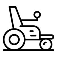 Elektrorollstuhl für Personensymbol Umrissvektor. Scooter-Stuhl vektor