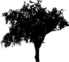 Silhouette von Bäumen für die Website, zum Drucken. Vektorgrafik-Illustration vektor