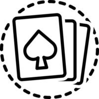 Liniensymbol für Holdem vektor