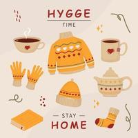 hygge illustration samling vektor