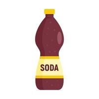 Soda-Getränk-Symbol flach isolierter Vektor