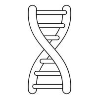 DNA-Symbol, Umrissstil vektor