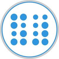 Braille-Vektor-Icon-Design vektor