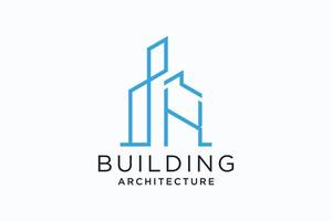 buchstabe k für das logo zum umbau von immobilien. Bau Architektur Gebäude Logo Design Template Element. vektor