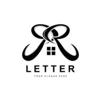 r brev logotyp, vektor alfabet symbol, design för varumärke logotyper med första brev