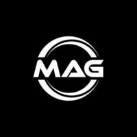 Mag-Brief-Logo-Design in Abbildung. Vektorlogo, Kalligrafie-Designs für Logo, Poster, Einladung usw. vektor