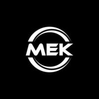 mk-Buchstaben-Logo-Design in Abbildung. Vektorlogo, Kalligrafie-Designs für Logo, Poster, Einladung usw. vektor