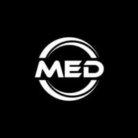 Med brev logotyp design i illustration. vektor logotyp, kalligrafi mönster för logotyp, affisch, inbjudan, etc.