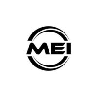 mei brev logotyp design i illustration. vektor logotyp, kalligrafi mönster för logotyp, affisch, inbjudan, etc.