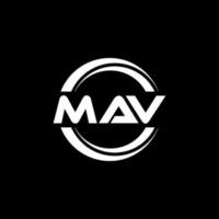 Mav-Brief-Logo-Design in Abbildung. Vektorlogo, Kalligrafie-Designs für Logo, Poster, Einladung usw. vektor