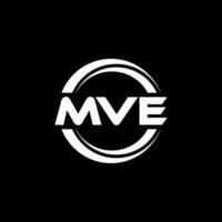 mve-Brief-Logo-Design in Abbildung. Vektorlogo, Kalligrafie-Designs für Logo, Poster, Einladung usw. vektor