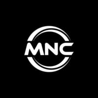 mnc-Brief-Logo-Design in Abbildung. Vektorlogo, Kalligrafie-Designs für Logo, Poster, Einladung usw. vektor