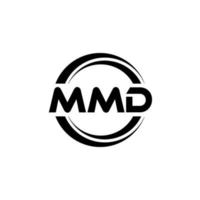 mmd-Buchstaben-Logo-Design in Abbildung. Vektorlogo, Kalligrafie-Designs für Logo, Poster, Einladung usw. vektor