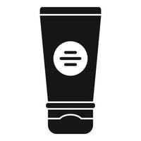 Fußcreme Tube Symbol einfacher Vektor. Hautkosmetik vektor