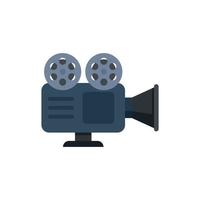 Kinokamera-Symbol flacher isolierter Vektor