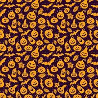 abstraktes nahtloses Halloween-Muster vektor