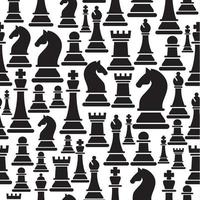 sömlösa mönster med schackfigurer vektor