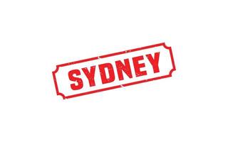 Sydney-Australien-Stempel mit Grunge-Stil auf weißem Hintergrund vektor