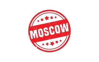 moskva ryssland sudd stämpel textur med grunge stil på vit bakgrund vektor