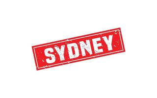 Sydney-Australien-Stempel mit Grunge-Stil auf weißem Hintergrund vektor