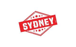 Sydney-Australien-Stempel mit Grunge-Stil auf weißem Hintergrund vektor