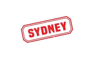 Sydney-Australien-Stempel mit Grunge-Stil auf weißem Hintergrund vektor