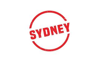 Sydney-Australien-Stempel mit Grunge-Stil auf weißem Hintergrund vektor