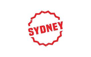 Sydney-Australien-Stempel mit Grunge-Stil auf weißem Hintergrund vektor