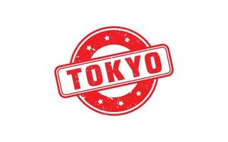 tokyo japan sudd stämpel med grunge stil på vit bakgrund vektor