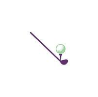Design des Golfclub-Logos. Zeichen für Golfmeisterschaften oder Golfturniere. vektor