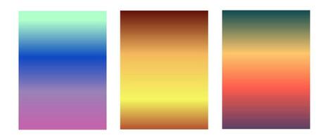 Reihe von bunten Hintergrund mit Farbverlauf. geeignet für Banner, Anzeigen, Social-Media-Beiträge und Hintergrundbilder. vektor