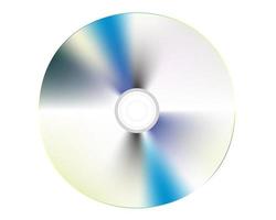 CD disk på en vit bakgrund vektor