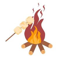 Grill-Marshmallow-Illustration vektor