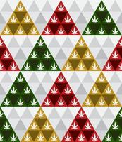 triangel form marijuana jul träd vektor