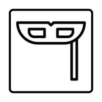 Maskensymbol. Zeichensymbole für soziale Medien. vektorillustration lokalisiert für grafik- und webdesign. vektor
