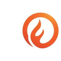 brand flamma logotyp vektor
