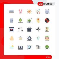 25 kreative Symbole moderne Zeichen und Symbole der Geräteplatte medizinische Küche Liebe editierbare Vektordesign-Elemente vektor