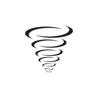 Tornado-Logo-Vorlage Symbol-Vektor-Illustration vektor