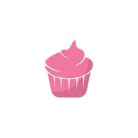 Cupcake-Vektor-Symbol-Illustration vektor