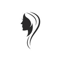 Beauty-Frauen-Symbol-Logo-Vorlage vektor