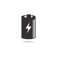 batteri logotyp vektor ikon illustration