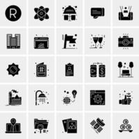 25 universelle Business-Icons Vektor kreative Icon-Illustration zur Verwendung in Web- und Mobilprojekten