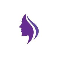 Beauty-Frauen-Symbol-Logo-Vorlage vektor