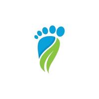 Logo-Vorlagendesign für die Fußpflege vektor