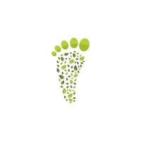 Logo-Vorlagendesign für die Fußpflege vektor