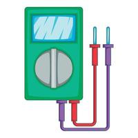 multimeter ikon, tecknad serie stil vektor