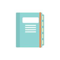 Notebook-Schätzer-Symbol flacher isolierter Vektor