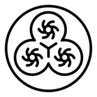 Dampf-Baozi-Symbol-Umrissvektor. Taiwanesisches Essen vektor