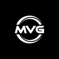 MVG-Brief-Logo-Design in Abbildung. Vektorlogo, Kalligrafie-Designs für Logo, Poster, Einladung usw. vektor