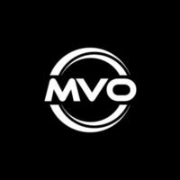 MVO-Brief-Logo-Design in Abbildung. Vektorlogo, Kalligrafie-Designs für Logo, Poster, Einladung usw. vektor
